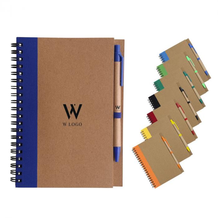 Kraft Notebook with Ballpoint Pen