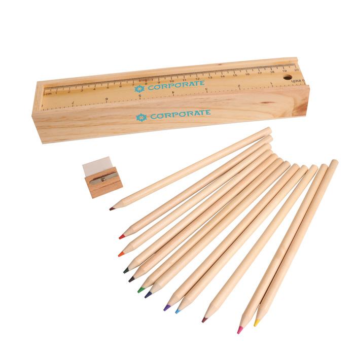 12 Color Wooden Pencil Set