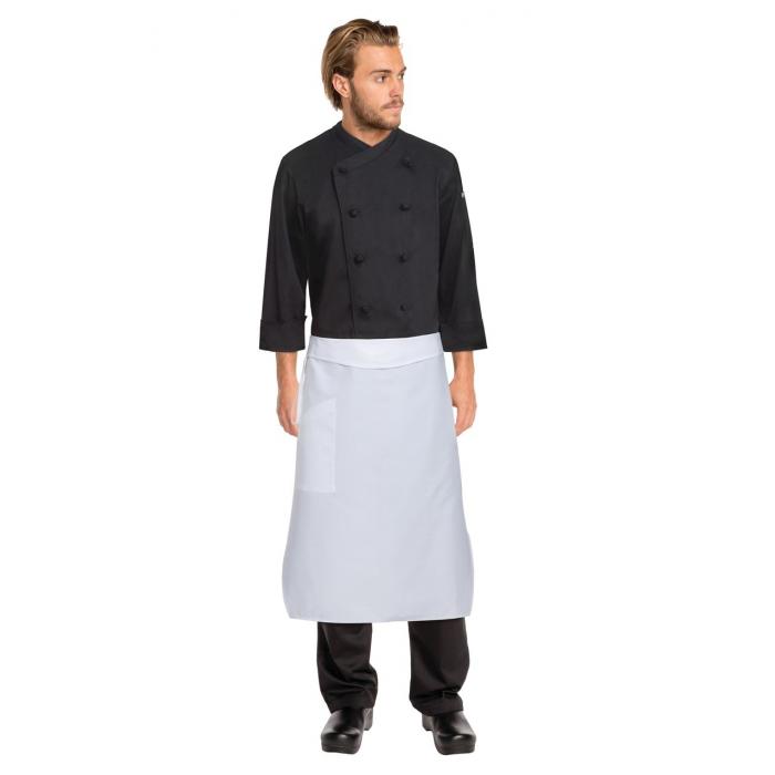 White Tapered Apron w/ Flap