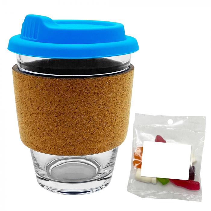 Jelly Party Mix in Cork Band Glass Coffee Cup