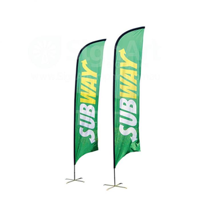 Small(65*200cm) Concave Feather Banners