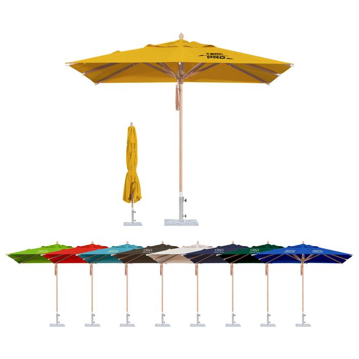 2x2m Wind-resistant Square Stock Colour Outdoor Umbrella