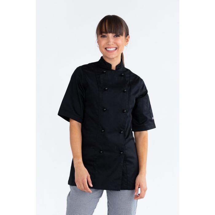 PROCHEF Womens Traditional Chef Jacket Short Sleeve