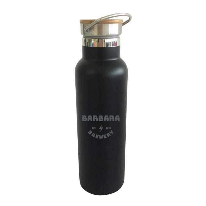 600ml Double Wall Vacuum Bottle with Bamboo Lid