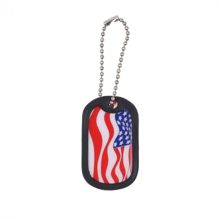 Dog Tag with Rubber Silencer