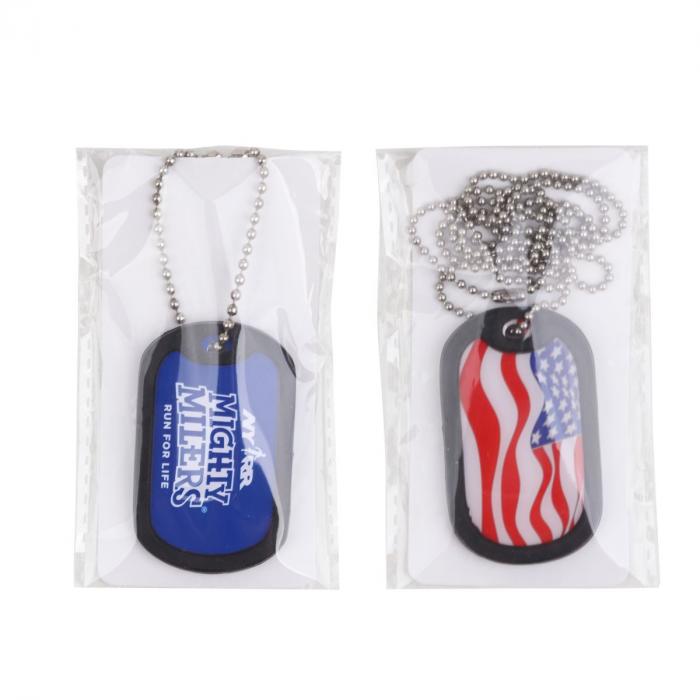 Dog Tag with Rubber Silencer