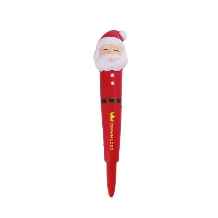 Pen with Santa Stress Reliever