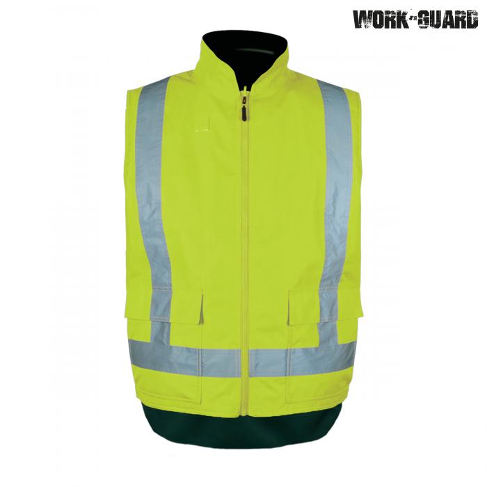 Workguard Reversible Fleece Lined Safety Vest Day/Night 