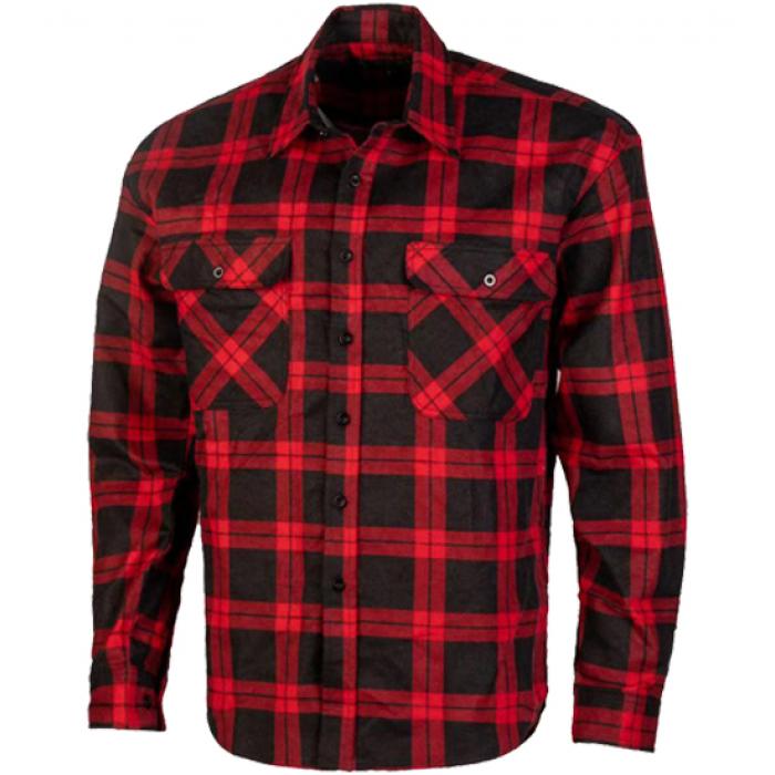 Custom Printed Promotional Open Front Flannelette Shirt - Custom Gear