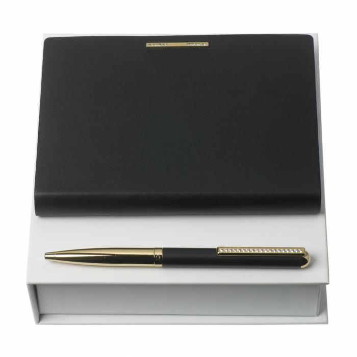 Set Barrette Noir (ballpoint Pen & Note Pad A6)