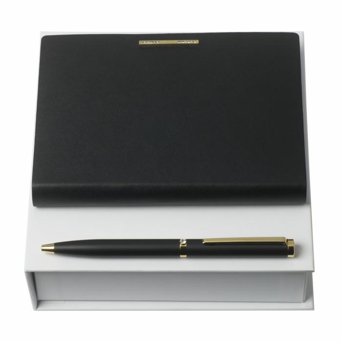 Set Nina Ricci Black (Premium ballpoint Pen & Note Pad A6)