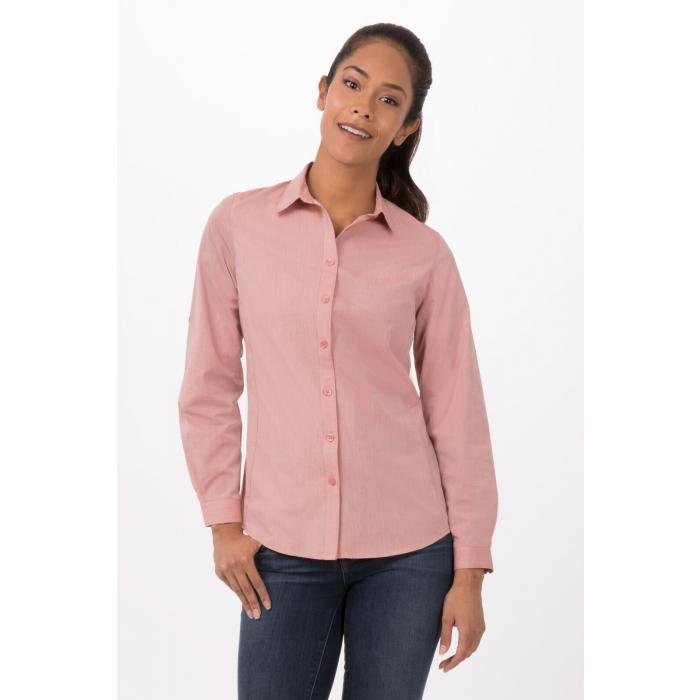 Modern Chambray Ladies Dress Shirt