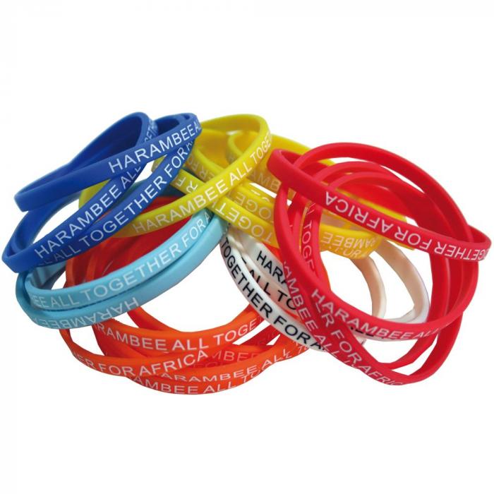 Thin 6Mm Silicon Wristbands (Indent Only)