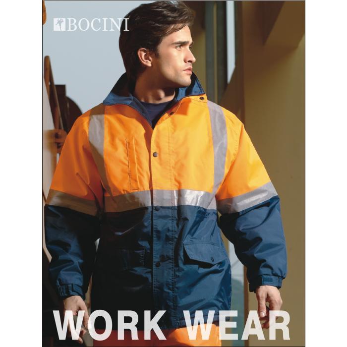 Unisex Adults Hi-Vis Polar Fleece Lined Jacket With Reflective Tape