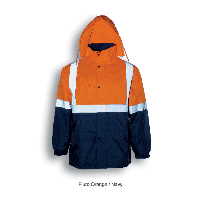 Unisex Adults Hi-Vis Mesh Lining Jacket With Reflective Tape