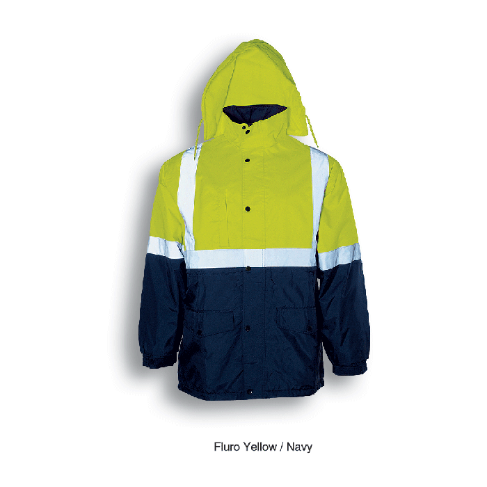 Unisex Adults Hi-Vis Mesh Lining Jacket With Reflective Tape
