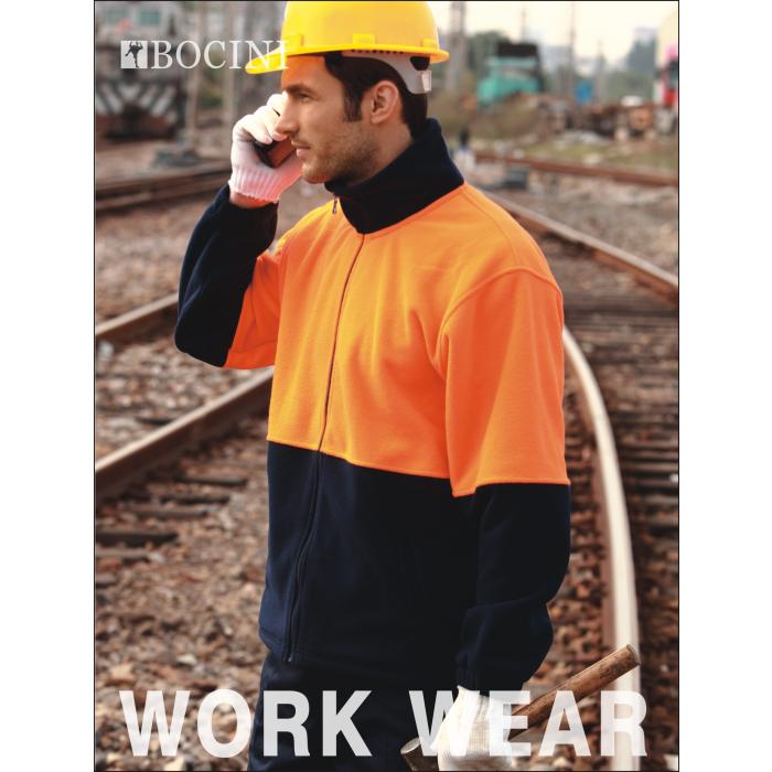 Unisex Adults Hi-Vis Full Zip Polar Fleece