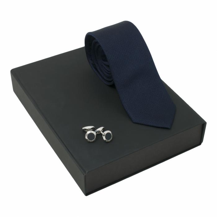 Set Ungaro Blue (cufflinks & Silk Tie)