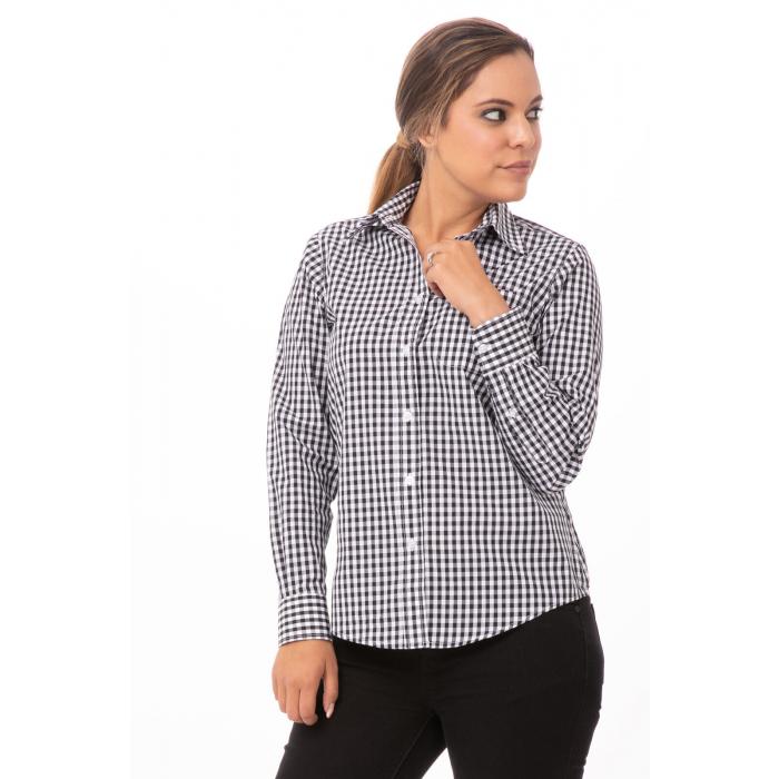 Gingham Ladies Dress Shirt