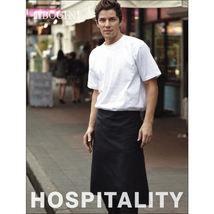 Cotton Drill Three Quarter Apron-With Pocket