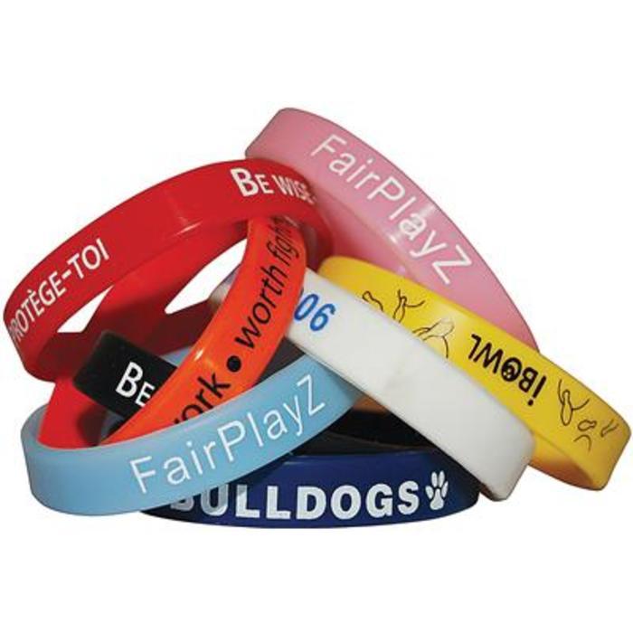 Printed Silicone Wristbands