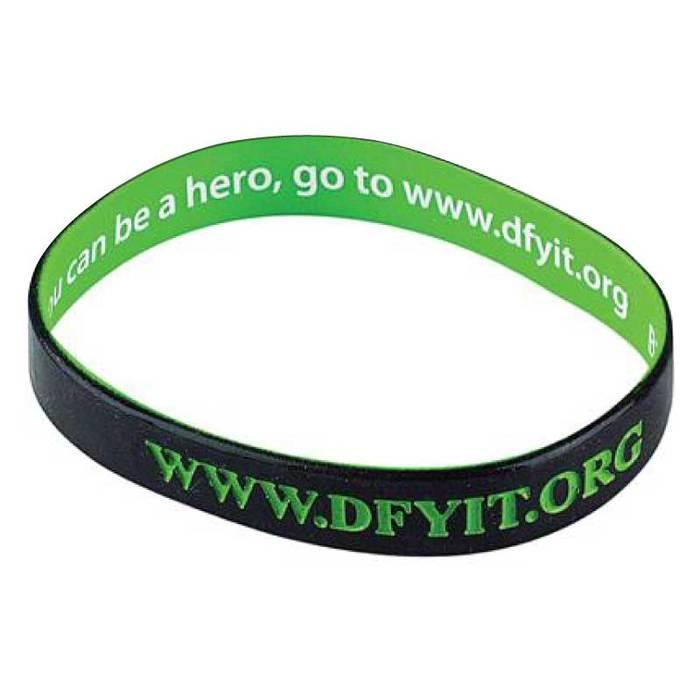 Two-Tone Silicone Wristbands