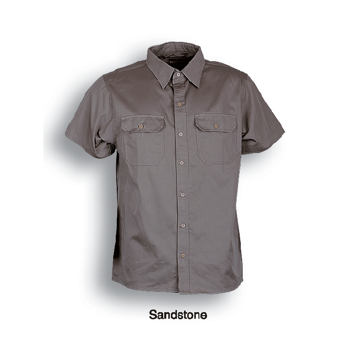 Unisex Adults Cotton Drill Work Shirt S/S