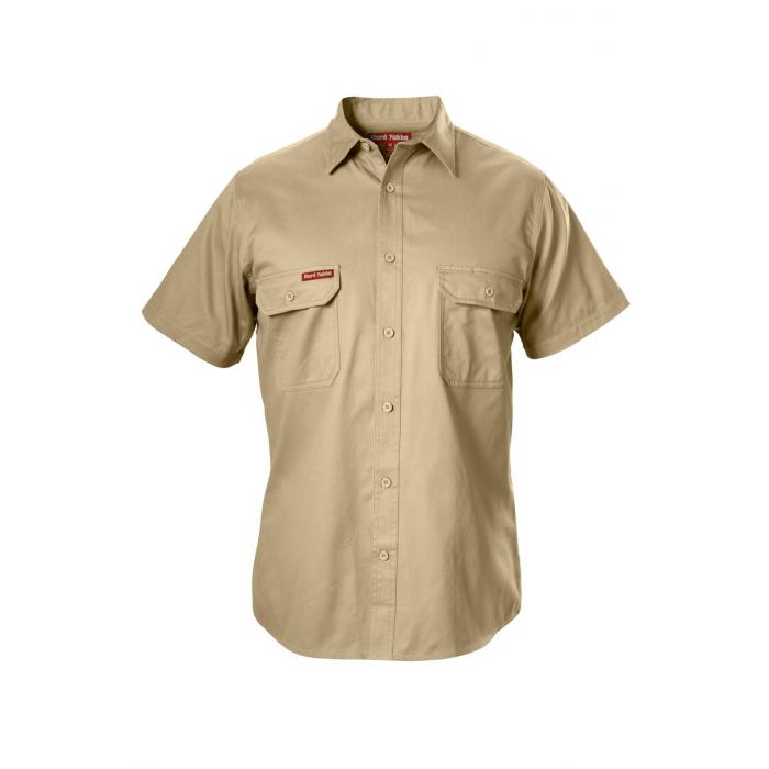 Mens Foundations Cotton Drill Short Sleeve Shirt