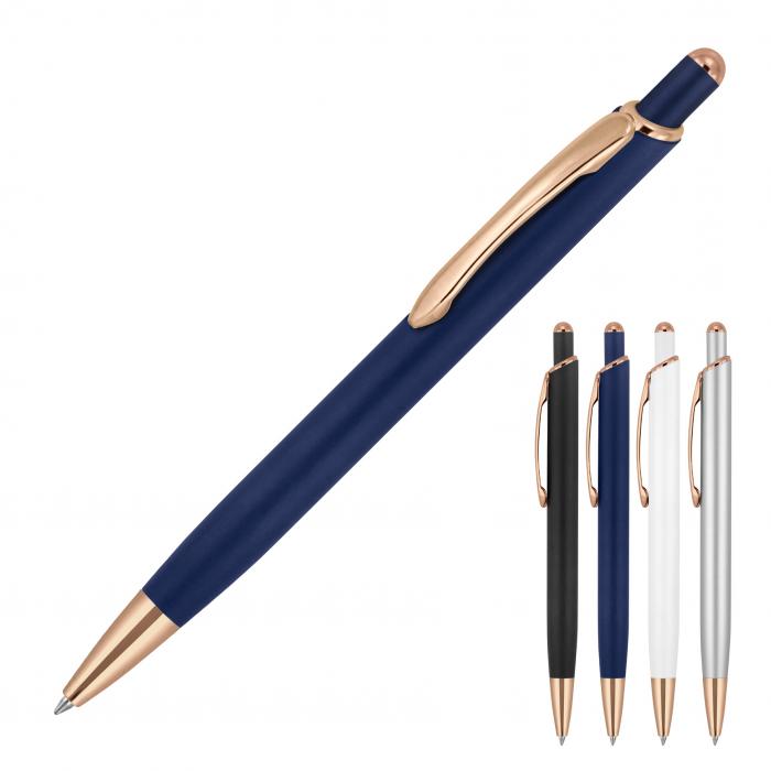 Executive Metal Pen BallPoint Bella Matte Rose Gold Trim