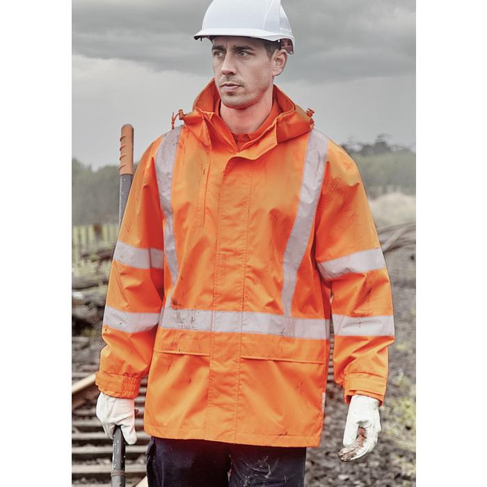 Mens Hi Vis X Back Ultralite Waterproof Jacket