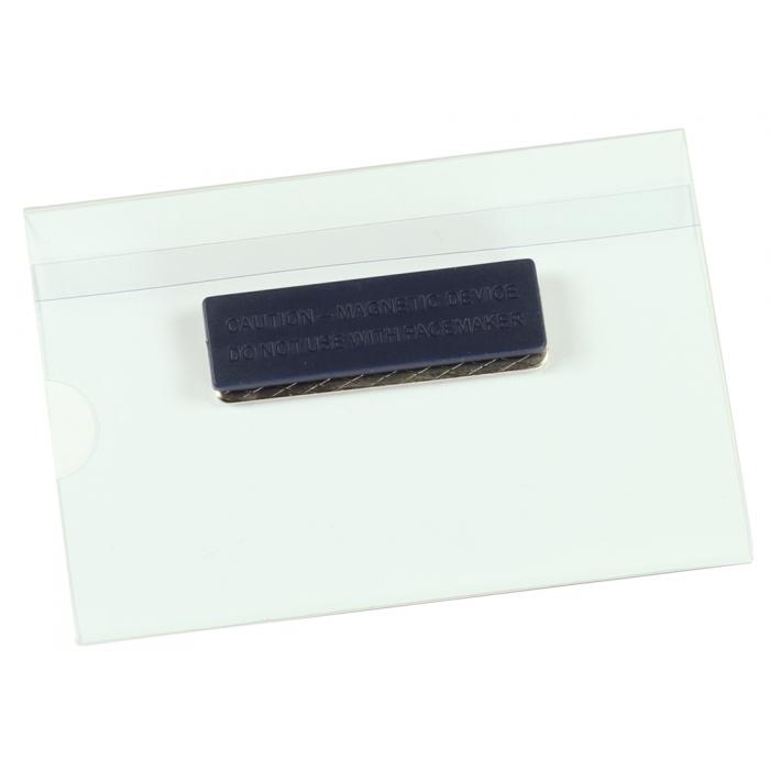Clear Name Badge With Magnetic Back