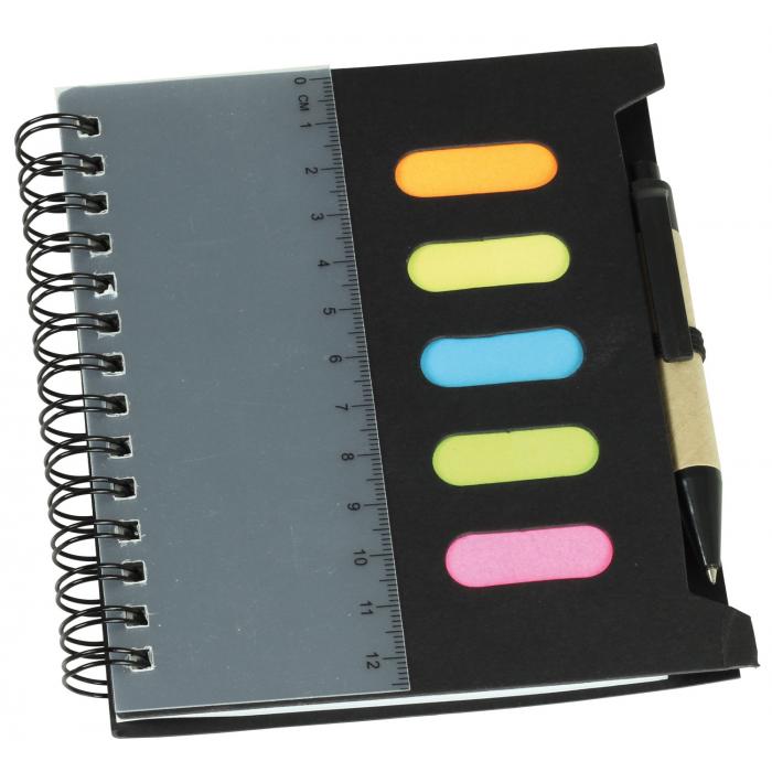 Mini Notebook With Pen & Ruler