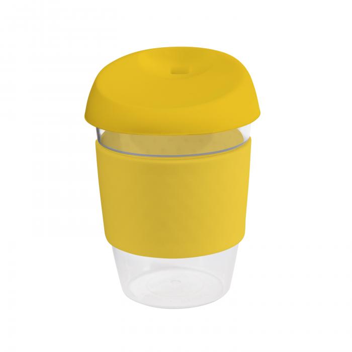12oz/340ml Clear Plastic Karma Kup With Silicon Lid
