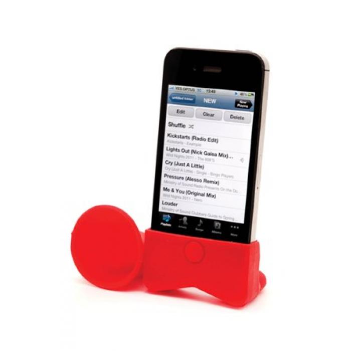 Silicone Iphone Stand With Sound Enhancer