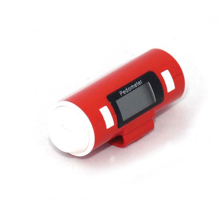 Red Marathon Pedometer With Clip