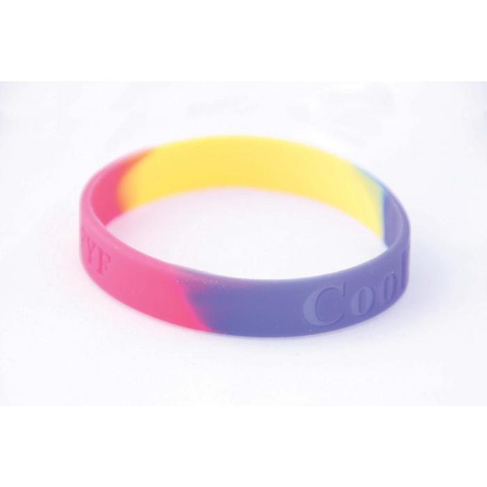 Multi-Coloured Silicone Wrist Band