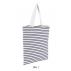 Luna Striped Jersey Shopping Bag