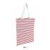 Luna Striped Jersey Shopping Bag