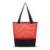 Sheer Mesh Pinstripe Tote Bag