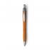Plastic Push Button Ballpen With Black Ink And Silver Trim Parts