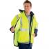 4 in 1 HiVis Two Tone Breathable Jacket with Vest and 3M R/Tape