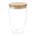 The Range Easton Glass cup with Bamboo lid 355ml
