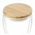 The Range Easton Glass cup with Bamboo lid 355ml