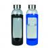 Sleeve Glass Drink Bottle with Stainless Steel Lid