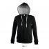 Soul Women's Contrasted Jacket With Lined Hood