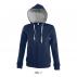 Soul Women's Contrasted Jacket With Lined Hood