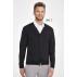 Golden Men's V-neck Knitted Cardigan