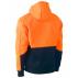 Hi Vis Fleece Hoodie Pullover - Orange/Navy