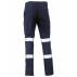Taped Stretch Cotton Drill Cargo Pants - Navy