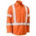 X Taped Biomotion Hi Vis Cool Lightweight Drill Shirt - Orange